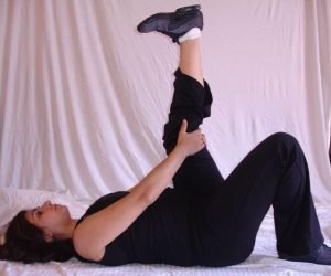 Hamstring stretch and sciatic nerve glide