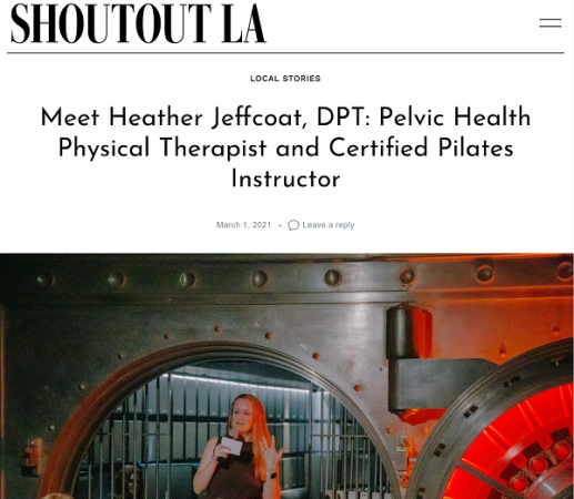 shoutout la Interviews Heather Jeffcoat about Pelvic Health