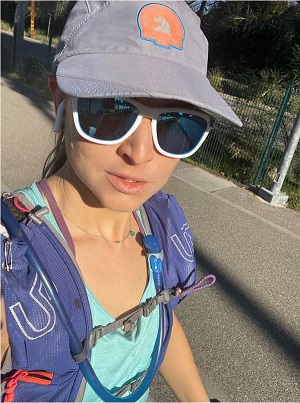 Image credit: Kasia Gondek - Selfie taken on one of my 18-mile long runs leading up to Boston Marathon, sporting my Boston Marathon running hat from the last time I did the race in 2014! 